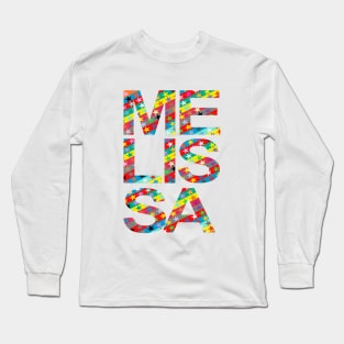 Melissa, name, typography Long Sleeve T-Shirt